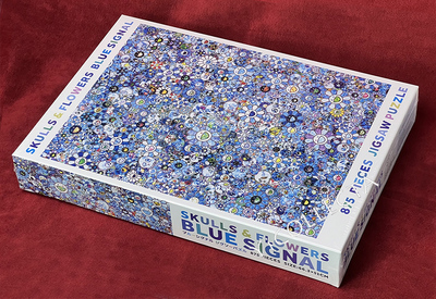 村上隆 パズル SKULLS FLOWERS BLUE SIGNAL 村上隆 パズル SKULLS